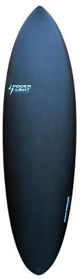 Prancha De Surf Powerlight Modelo Hipster Full Carbon  6’4" -42,8L EPS - FCS2 - Nova