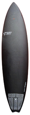 Prancha De Surf Powerlight Modelo Hipster Full Carbon 6’8" -48 L- EPS - FCS2 - 2 QUEDAS