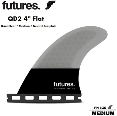 Quilhas Estabilizadoras Futures QD2 Neutral  Honeycomb Média  (Quad-Rear)