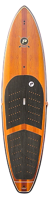 Prancha Stand Up (SUP) Pro Ilha Tamanho 11’ - 220 Lts Eps-Wood Nova - Borda cor Marrom