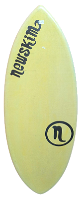 Prancha de Skimboard Newskim Híbrido M - Amarelo claro 2