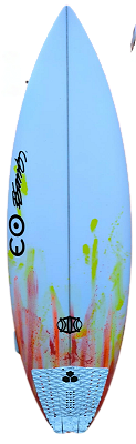 Prancha De Surf Infantil Beto Santos 5'  19,16 L PU - Futures nac Semi Nova 1 dd de uso