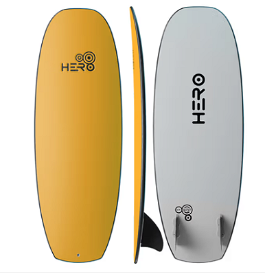 Prancha SOFT Hero  Modelo Frisbee 5'0''37 Lts Nova - amarela