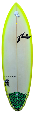 Prancha De Surf Rusty Modelo DWART 6'1 - 40 L PU - FCS2 - semi nova
