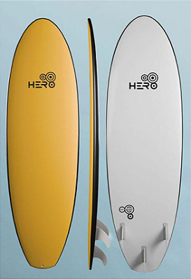 Prancha Softboard Hero Frisbee 6'0 - 45L - amarela