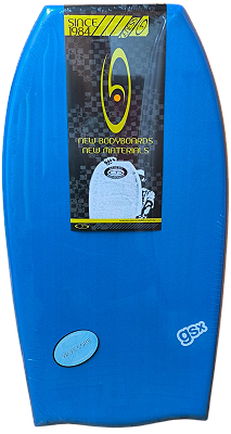 Prancha de Bodyboard Genesis Modelo GSX  38" - Azul/Laranja - Bat Tail