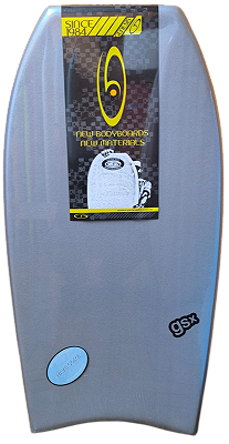 Prancha de Bodyboard Genesis Modelo GSX  39" -Cinza/Laranja - Crescent Tail