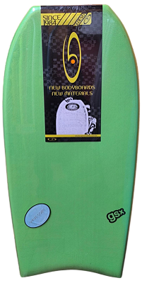 Prancha de Bodyboard Genesis Modelo GSX  40" - Verde/Laranja - Crescent Tail