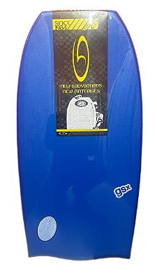 Prancha de Bodyboard Genesis Modelo GSX  40" - Azul/Laranja - Bat Tail