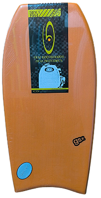 Prancha de Bodyboard Genesis Modelo GSX  42" - Laranja/Azul - Crescent Tail