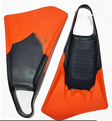Nadadeira  Z Fins Bodyboard - Medio - M  ( 39/40 ) - Preto/Laranja