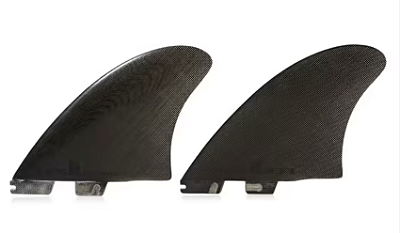 Quilhas FCS II Modern Keel Twin PG - TWIN - Bi Quilha - XL - PRETA