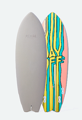 Prancha de Surf Medina Soft Top Grey Day Off 5'6" 37L - Nova