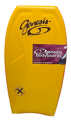Bodyboard Genesis | Modelo Extreme | Amarelo-Braco | Crescent Tail - TAM 40''