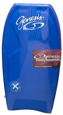 Bodyboard Genesis | Modelo Extreme | Azul-Cinza | Crescent Tail - TAM 40''