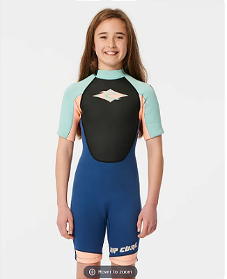 Short John Infantil Rip Curl Manga Curta Omega 2 mm - unisex
