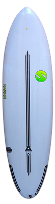 Prancha De Surf Ocean Side Modelo Malibu 6’8" - 48 L EPS Carbon Sling - FCS2 Nova