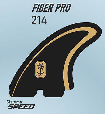Quilhas Croa Fiber Pro FCS 2 cor ( Preto-Dourado ) - MEDIO