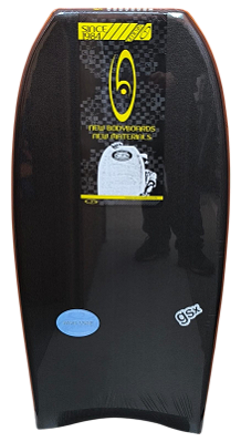 Prancha de Bodyboard Genesis Modelo GSX 43" - Preto/Vermelho - Crescent Tail