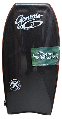 Bodyboard Genesis | Modelo Extreme | Preto/Amarelo| Crescent Tail - TAM 40''
