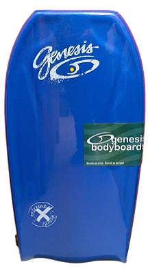 Bodyboard Genesis | Modelo Extreme | Azul-Laranja| Bat Tail - TAM 40''