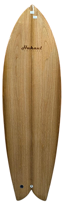 Prancha De Surf Retro Fish WOOD 5'7'' - 32,6 Lts WOOD ( Kiri Japones ) - NOVO