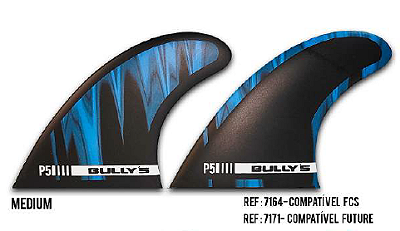 Quilha Bully´s FCS2 Medium - P5 2026 - Modelo Mick Fanning (Thruster)