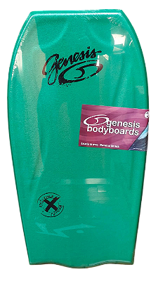 Bodyboard Genesis | Modelo Extreme | Verde-Preto | Bat Tail - TAM 42''