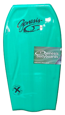 Bodyboard Genesis | Modelo Extreme | Verde-Preto | Bat Tail - TAM 42''