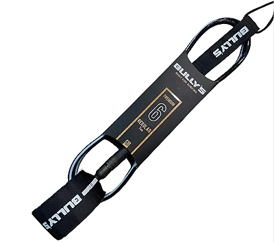 Leash Bullys 6' x 7 mm - IMPORTADO - Preto- Branco - Premium