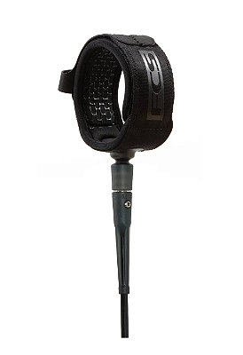 Leash Essential FCS - 9' - 7 MM - Long Panturrilha - PRETO