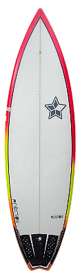Prancha de Surf REACTION Modelo secret Weapon - 6'3" - 39,3 Lts PU - Seminova