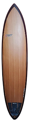 Prancha De Surf Powerlight Modelo Hipster Wood - Carbon 8'3" - 85 L EPS - Semi Nova - 3 DIAS DE USO