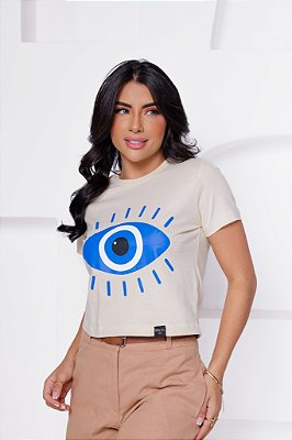 Cropped Basic Olho Grego Offwhite