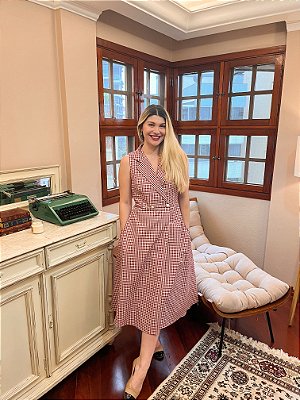 Vestido Diana Vichy Cherry