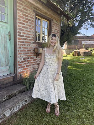 Vestido Anastasia Floral Azul