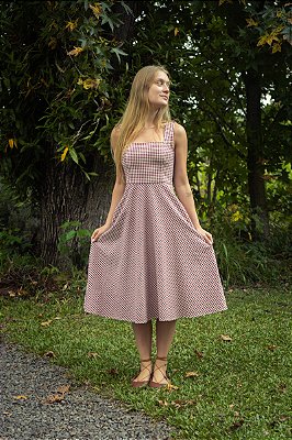 Vestido Celine Vichy Cherry