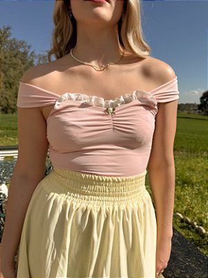 Blusa Encanto Rosa Bebê