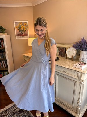 Vestido Toscana Azul Celeste