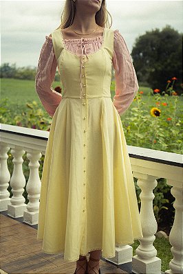 Vestido Refúgio Amarelo Manteiga