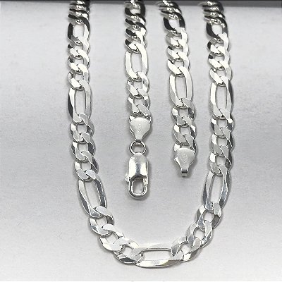 Corrente 3x1 70cm x 8mm - prata 925