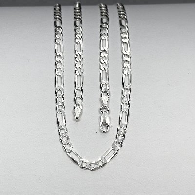 Corrente 3x1 70cm x 5mm - prata 925