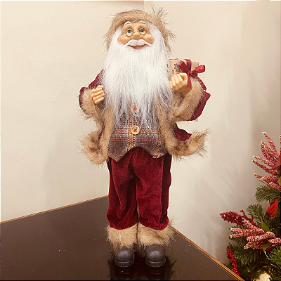 Papai Noel c/ Presente 45cm