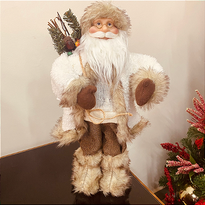 Papai Noel Branco 47cm