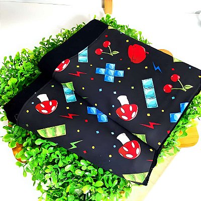 Pano de prato Geometry Dash  - Fundo preto