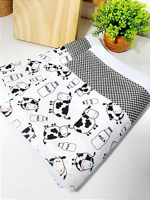 Pano de prato Vaquinha milk