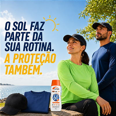 Camiseta UV50+ | Boné Casquete | Protetor Mini