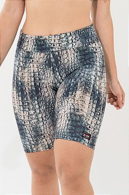 Bermuda Supplex Compressão Estampa Crôco