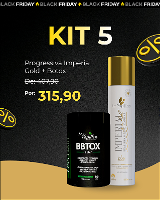 Kit 5 Realinhamento Imperial Gold + BBtox