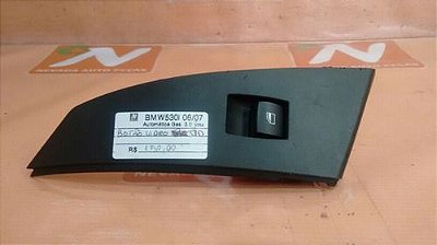 Botão Moldura Vidro Porta Tras Dir Bmw 530i 2007 2008 C02